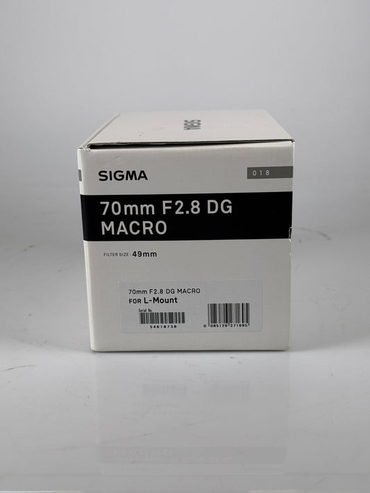 Sigma 70mm f2.8 Art DG Macro Lens for L mount