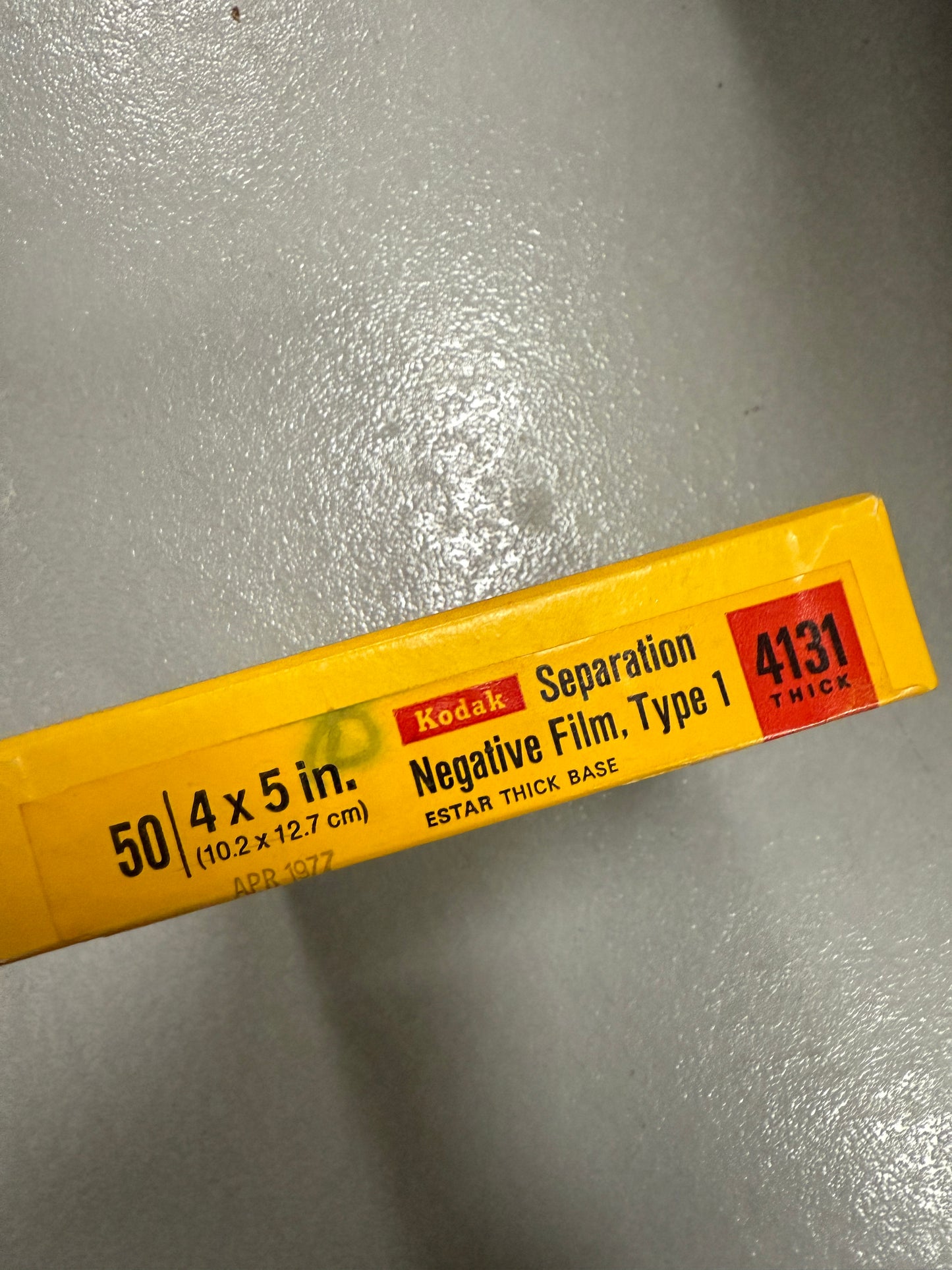 Expired 4x5 KODAK Separation Negative Film type 1 Large Format 50 Sheets 4131
