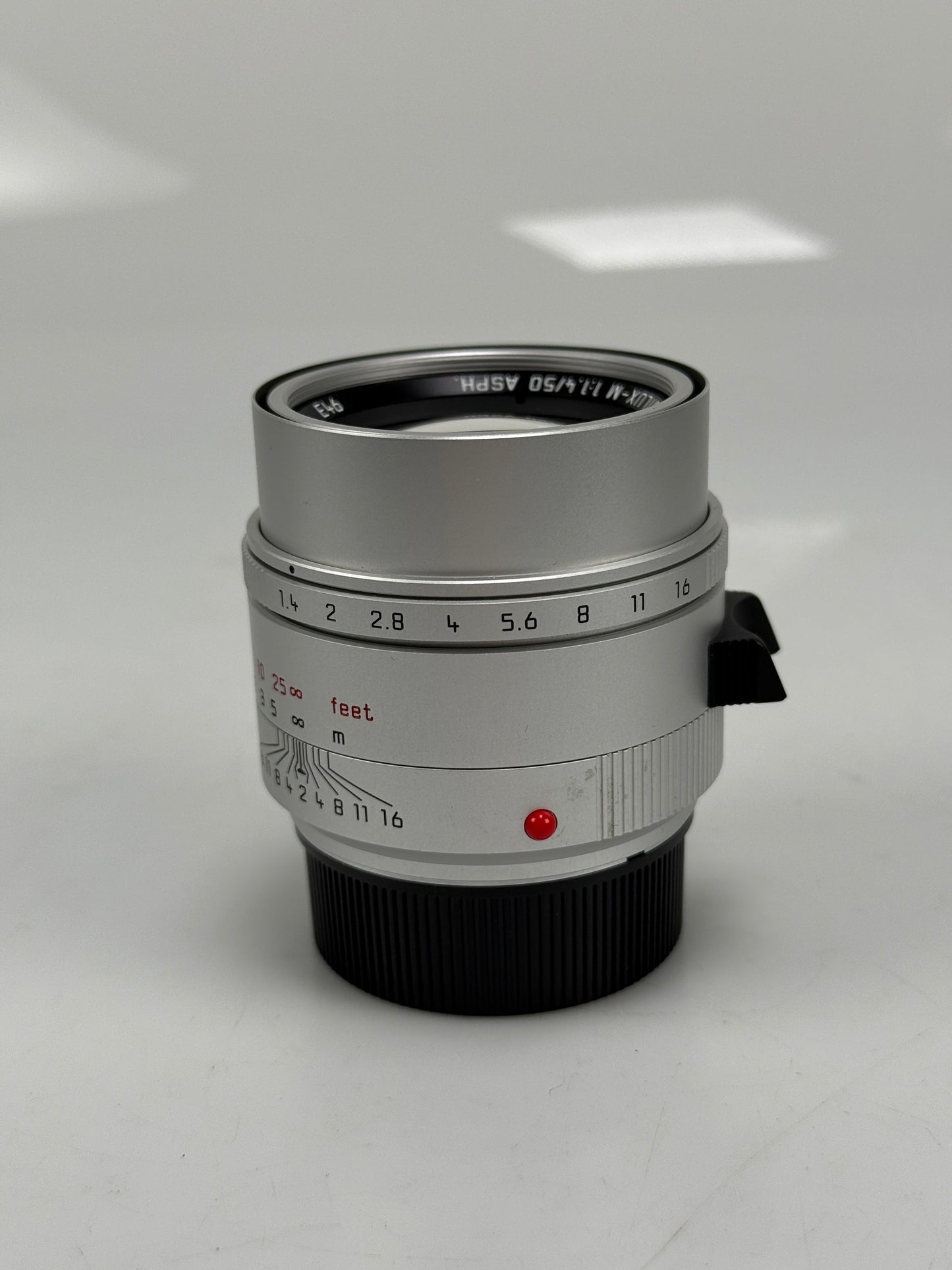 Leica Summilux-M 50mm f1.4 ASPH Chrome Silver M mount lens 11729