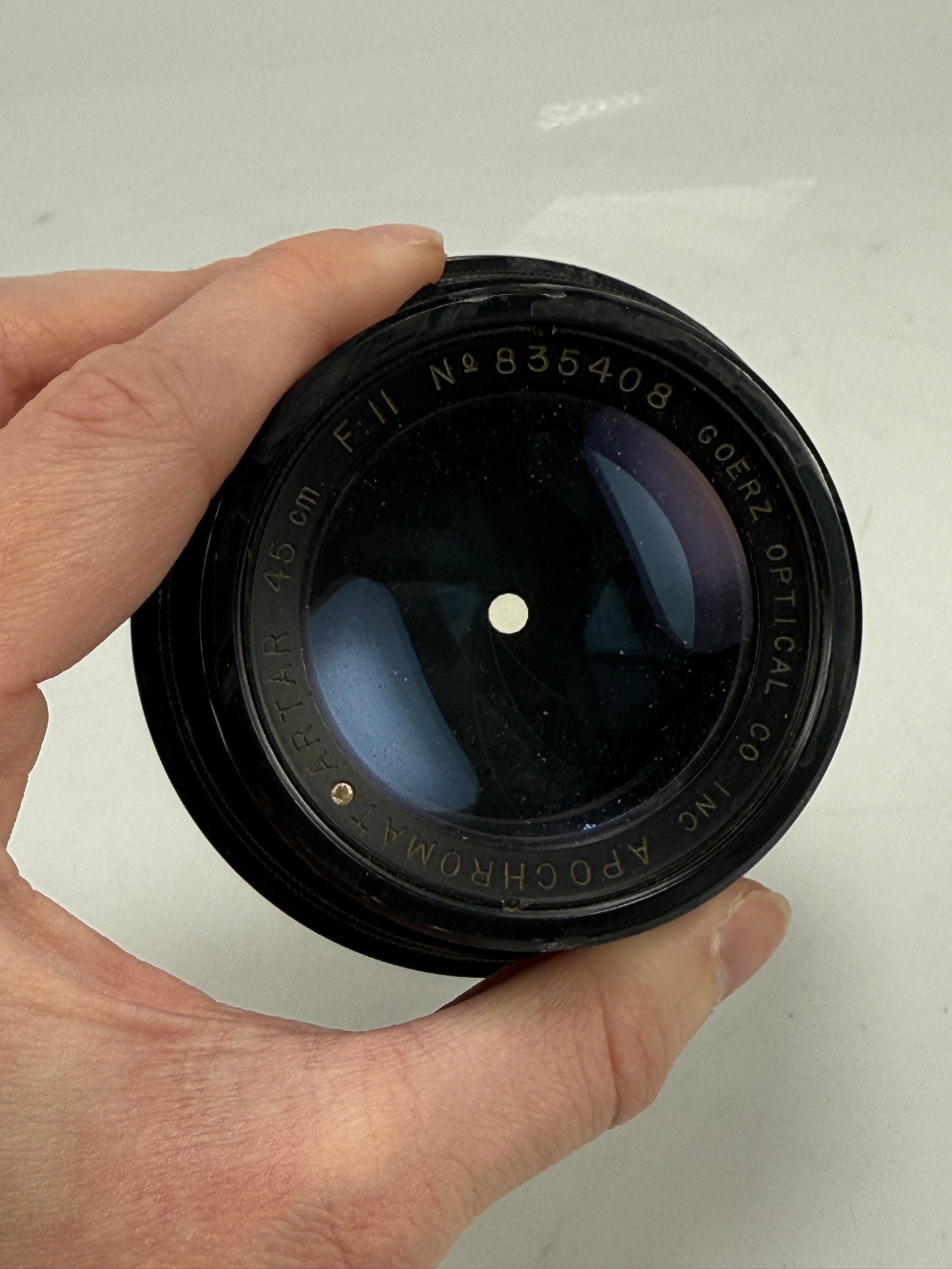 Goerz Red dot Apo Artar 450mm 45cm f11 barrel Lens