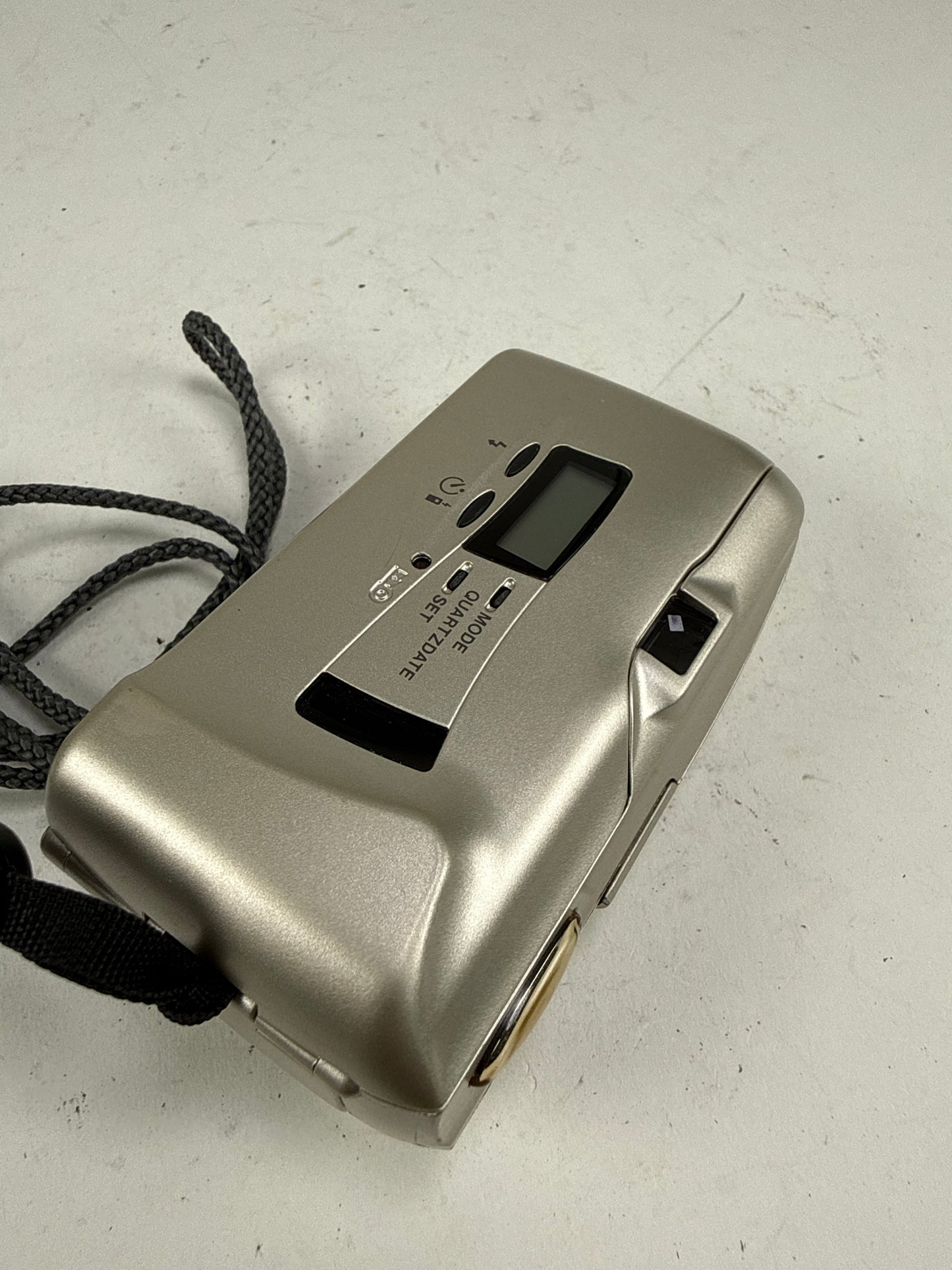 Olympus Stylus MJU II Deluxe 35mm point and shoot p&s film camera 35mm f2.8 chrome/silver