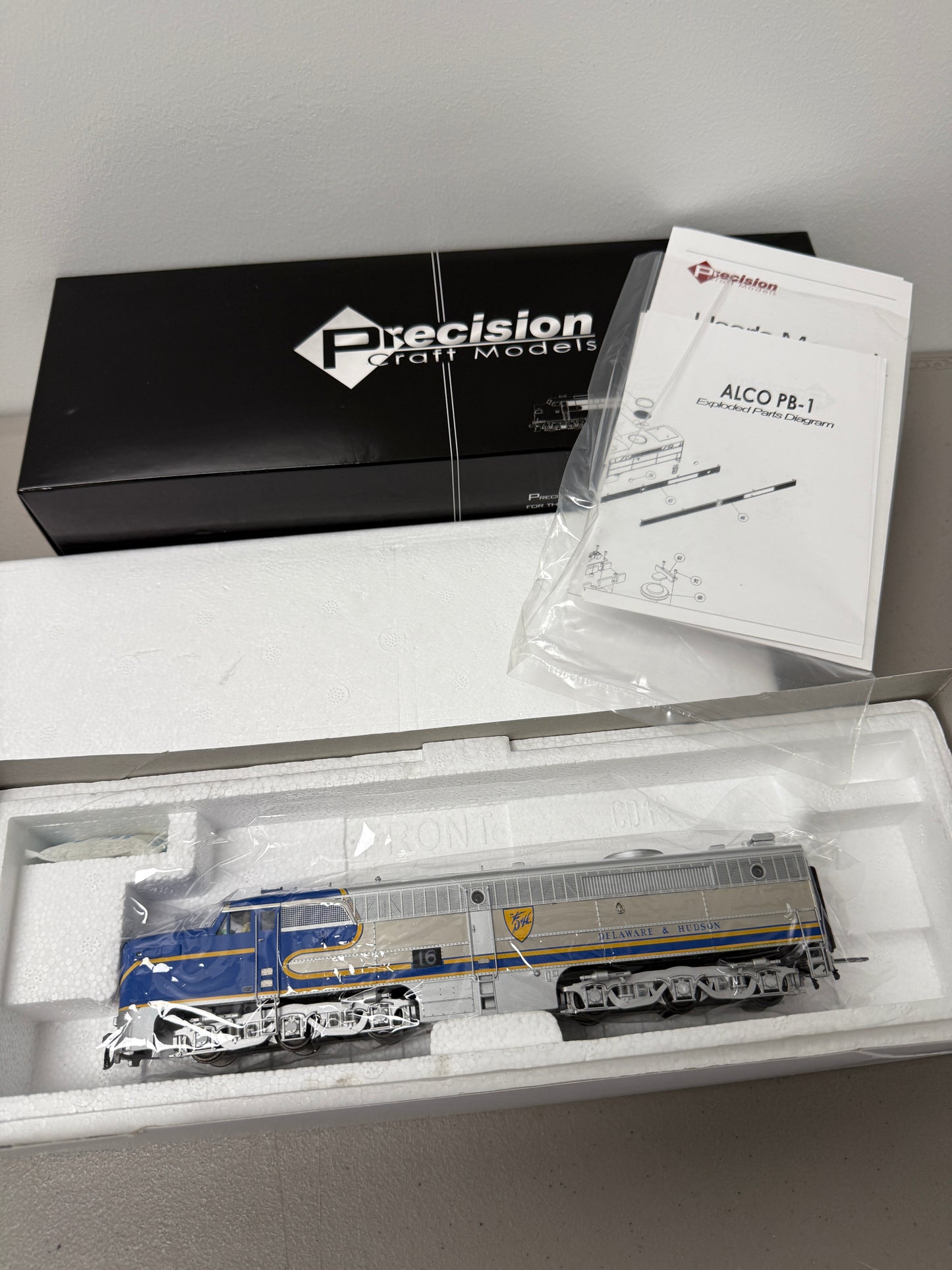 Precision Craft HO Scale #358 Alco PA2 Blue Warbonnet #16 DC/DCC w/ Sound