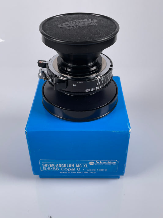 Schneider Super Angulon 58mm f5.6 XL MC Lens COPAL No.0