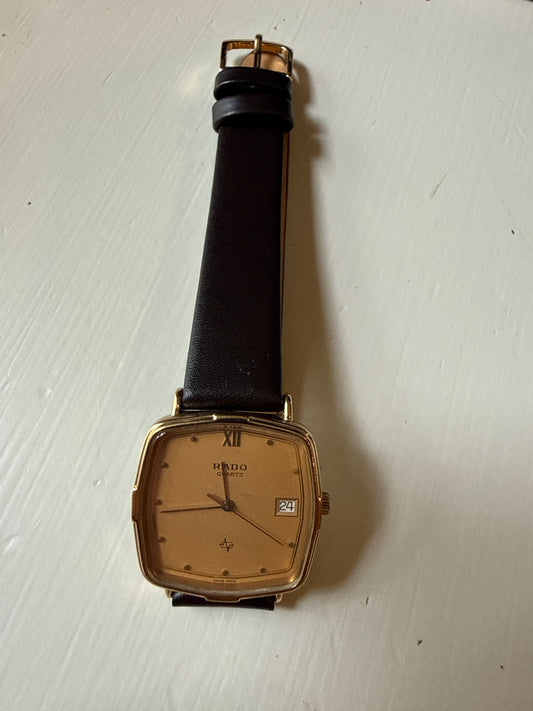 RADO Watch 113.5147.2 Date Quartz Women's Gold Brown Case 29mm x 34mm