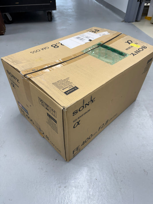 Sony 400mm f2.8 GM OSS telephoto lens Box only with manuals and strap
