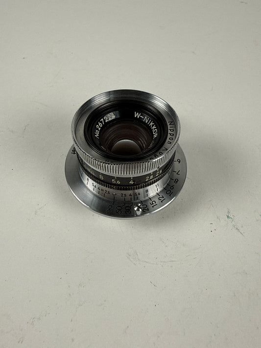 NIKON W-Nikkor 35mm 3.5cm F2.5 Leica L39 LTM Lens Rangefinder Black belt