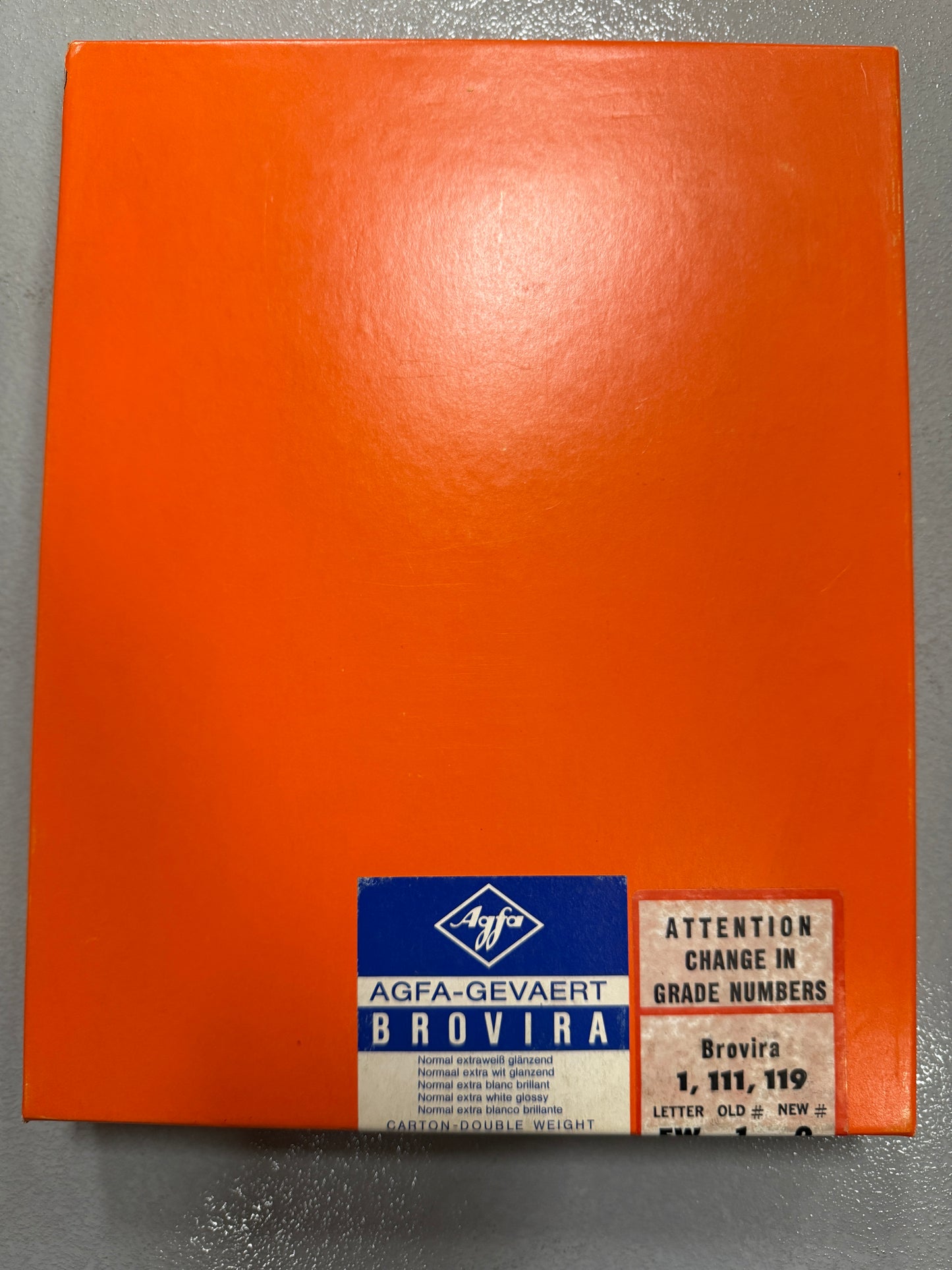 Agfa Brovira Photo Paper 100 Sheets 8x10 inch BN 111 3