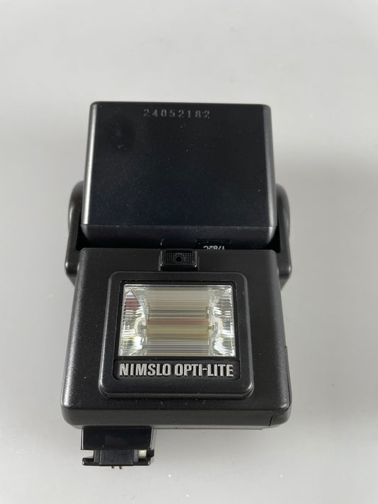 Nimslo Opti-Lite Small Black Flash Unit & Manual