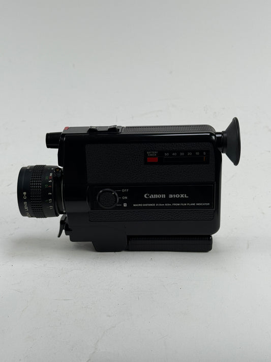 Canon Canosound 310XL Super 8 Film Camera with Canon Lens C-8 8.5-25.5mm f1 Macro