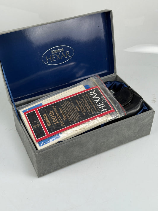 Konica Hexar AF Classic Silver 35mm Rangefinder Film Camera 35mm f2 with flash