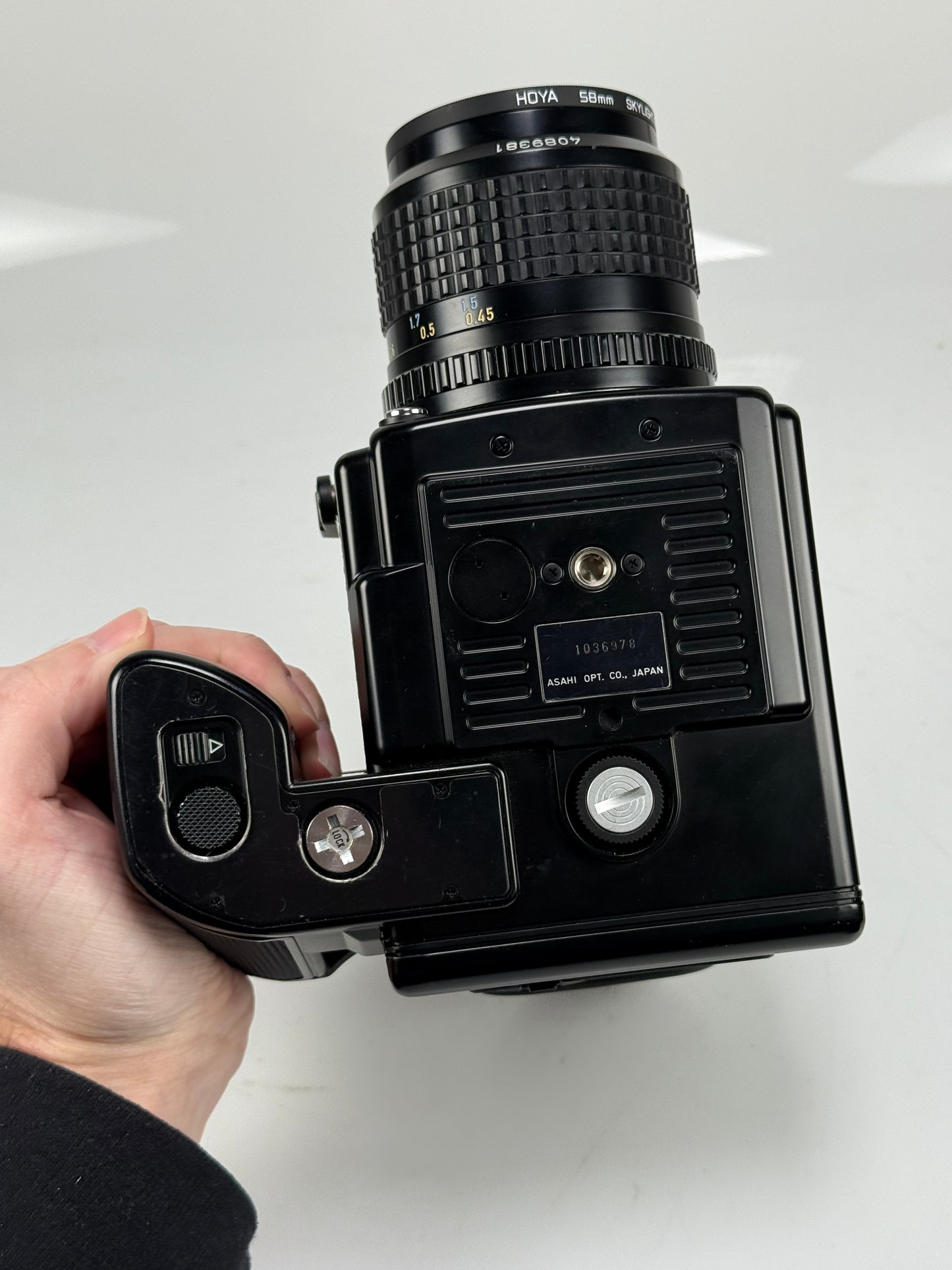 Pentax 645 Medium Format Film Camera Body 120 insert, 55mm f2.8 lens kit