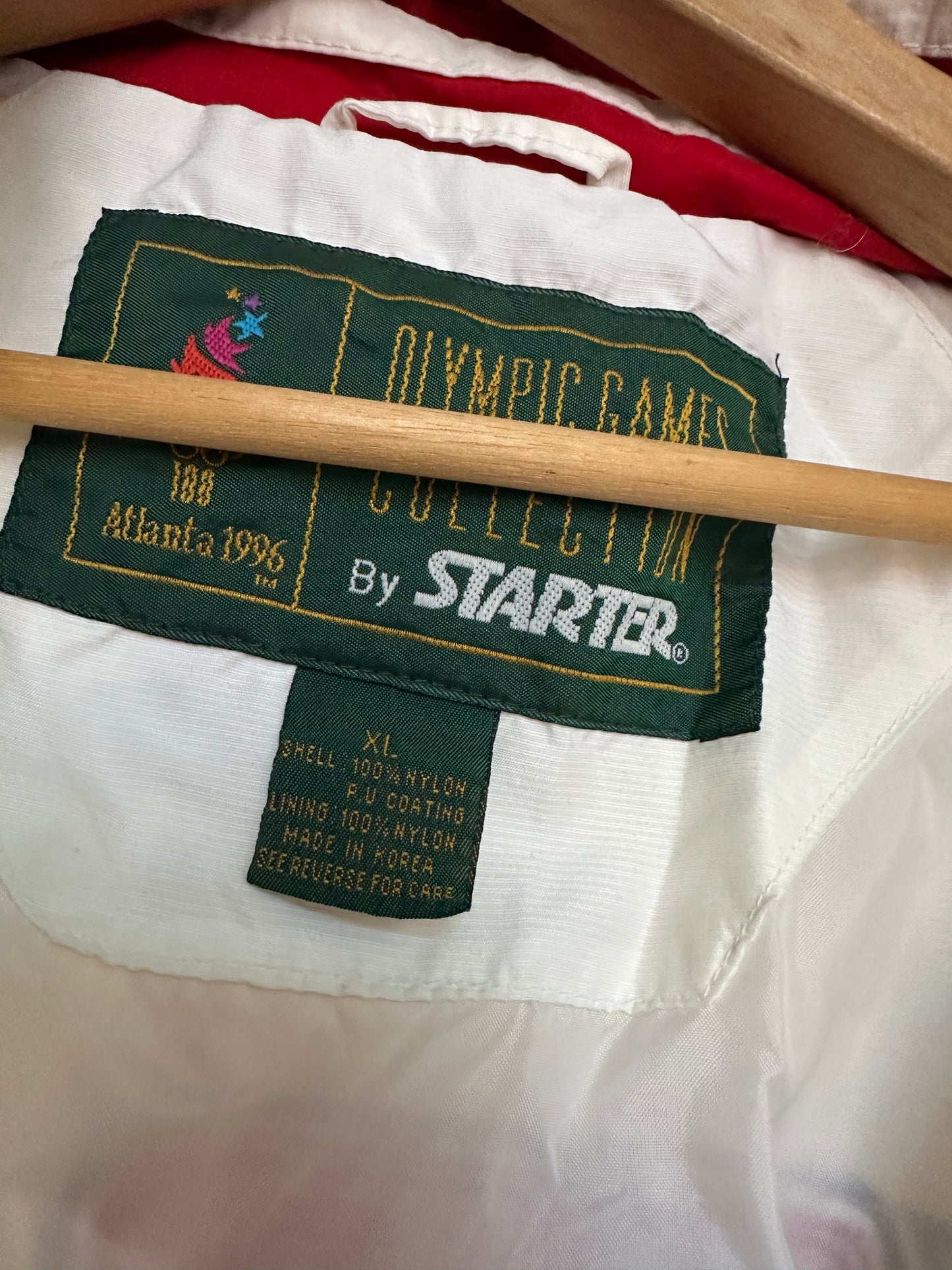 Vintage Atlanta Team USA Starter Olympic Pullover Windbreaker Jacket Coat XL 90s