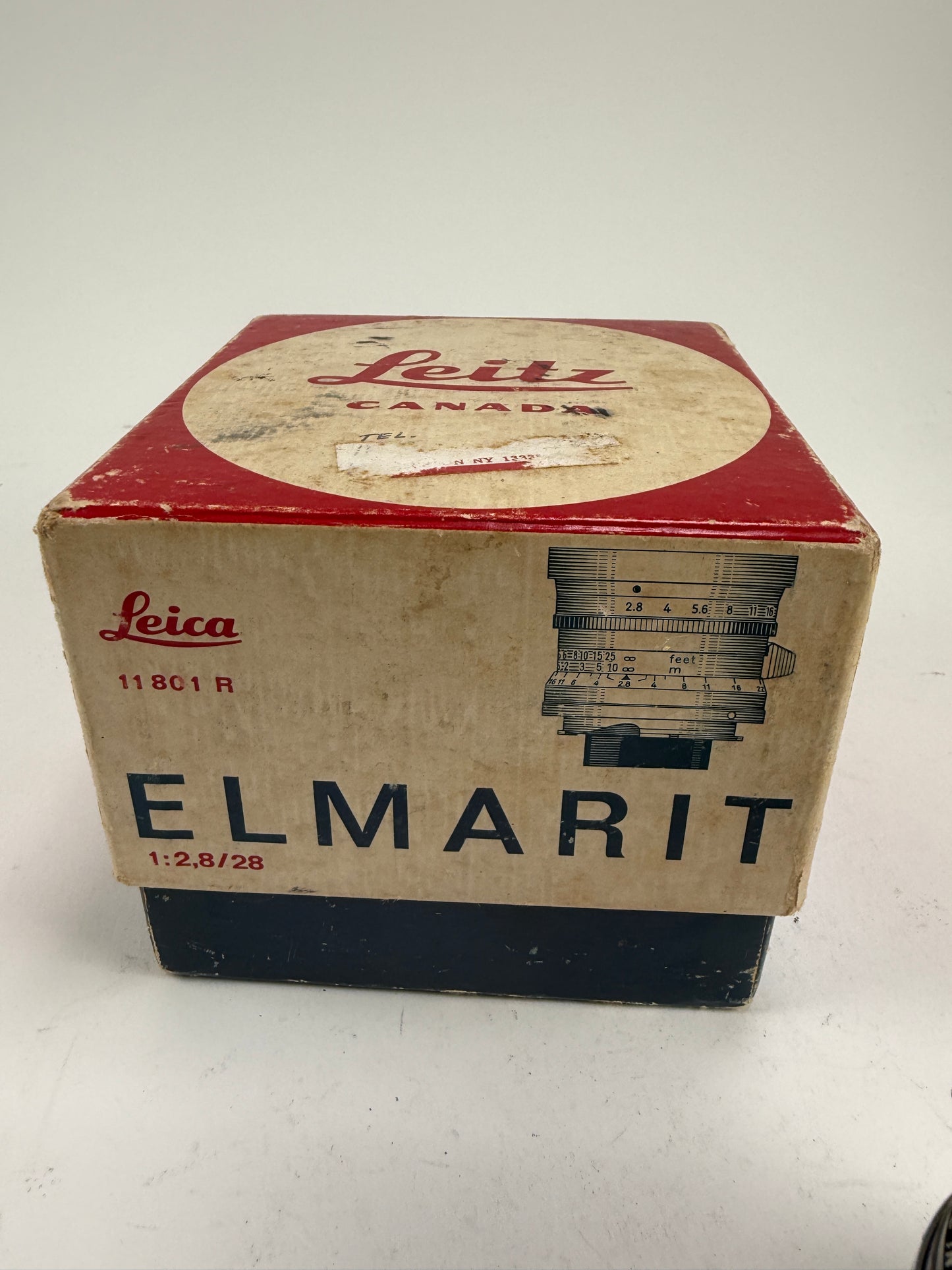 Leica 28mm f2.8 Elmarit V1 9 Element Lens Black Paint Infinity Lock w/ box