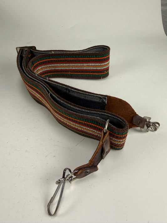 Bobby Lee Camera Strap | Hippie Woven Retro Metal Hooks & Leather | Made In USA