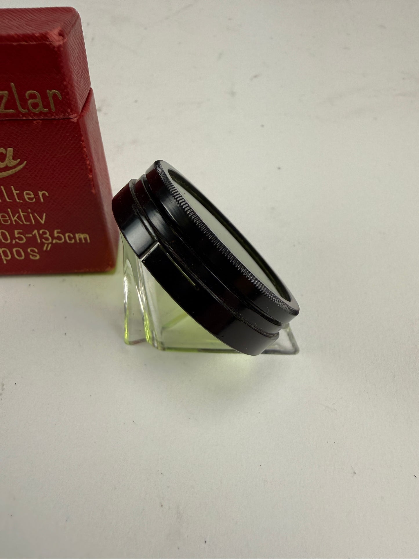 Leitz Leica Black A36 Green Gr Contrast Camera Lens Filter Summitar push on 36mm Fipos