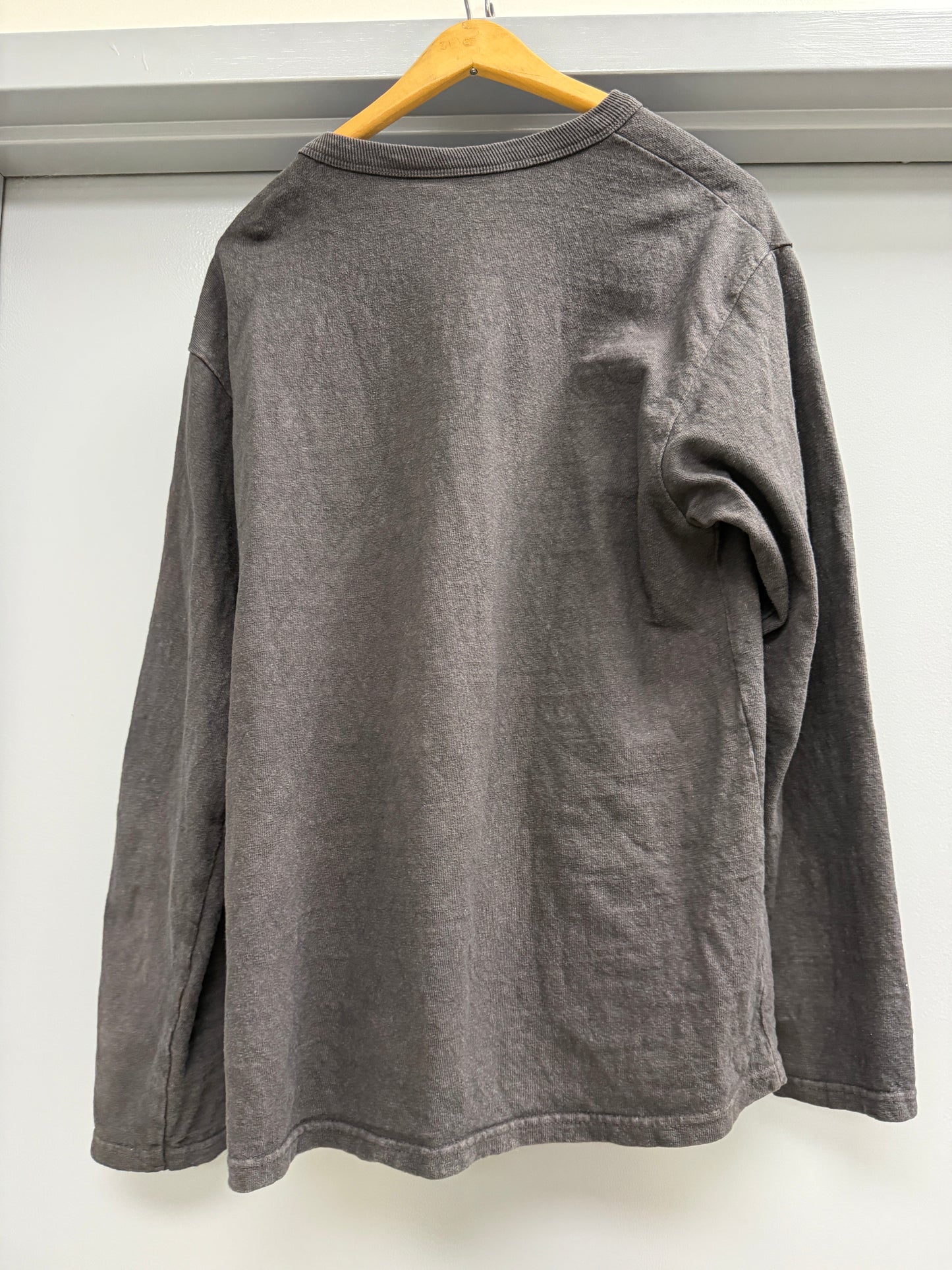 UES No. 8 Slub Nep Long Sleeve Tee Sz 4 (US L) Made in Japan Heavyweight Black