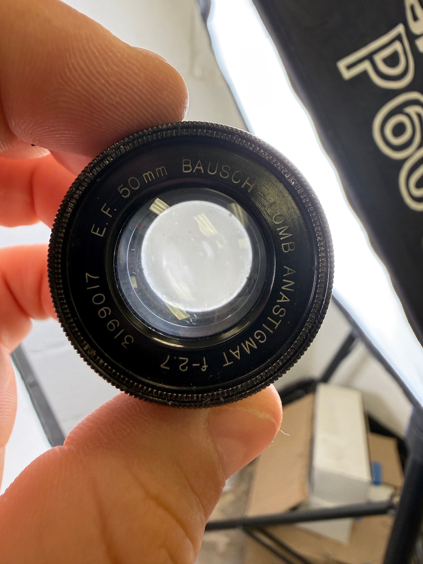 Bausch & Lomb 2 inch 50mm F2.7 Lens Cinema Television RARE