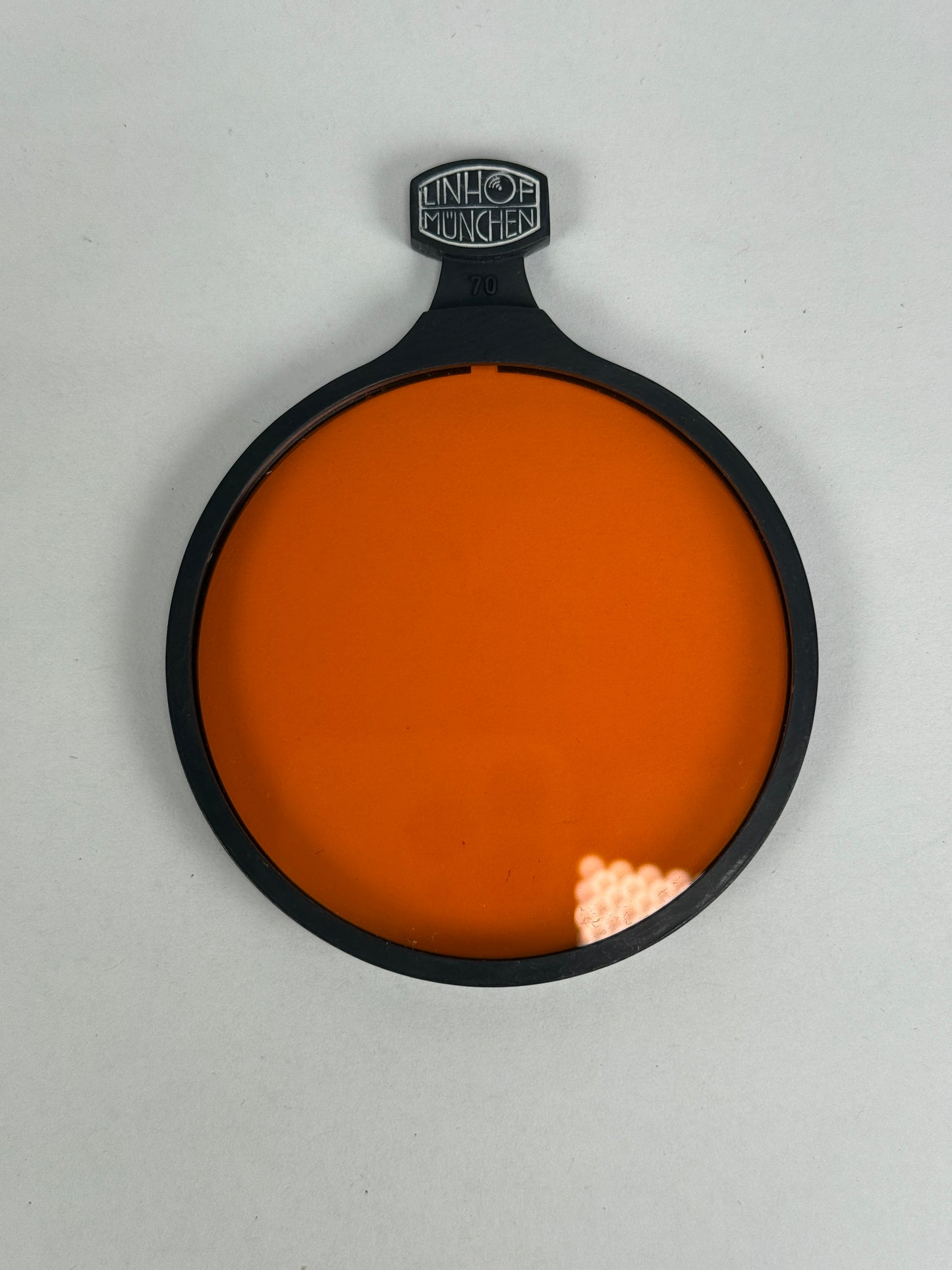 Linhof 70mm Drop in filter for universal shade Orange