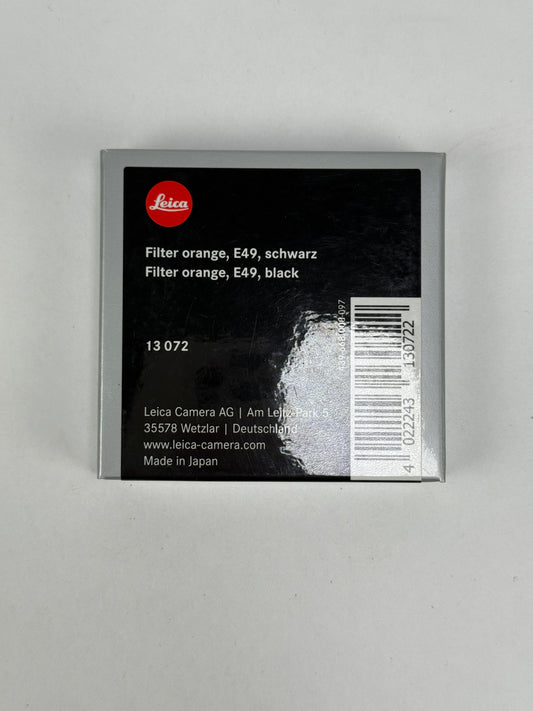 Leica Orange 49mm E49 Filter 13072
