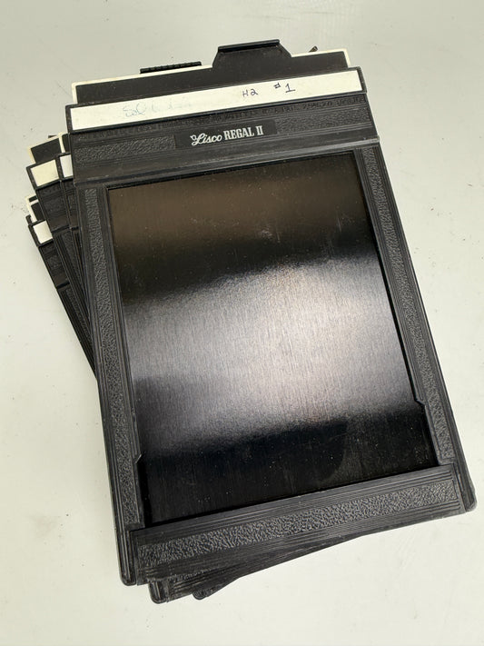 Lisco Regal II 4x5 Cut Sheet Film Holder Plastic LOT of 5