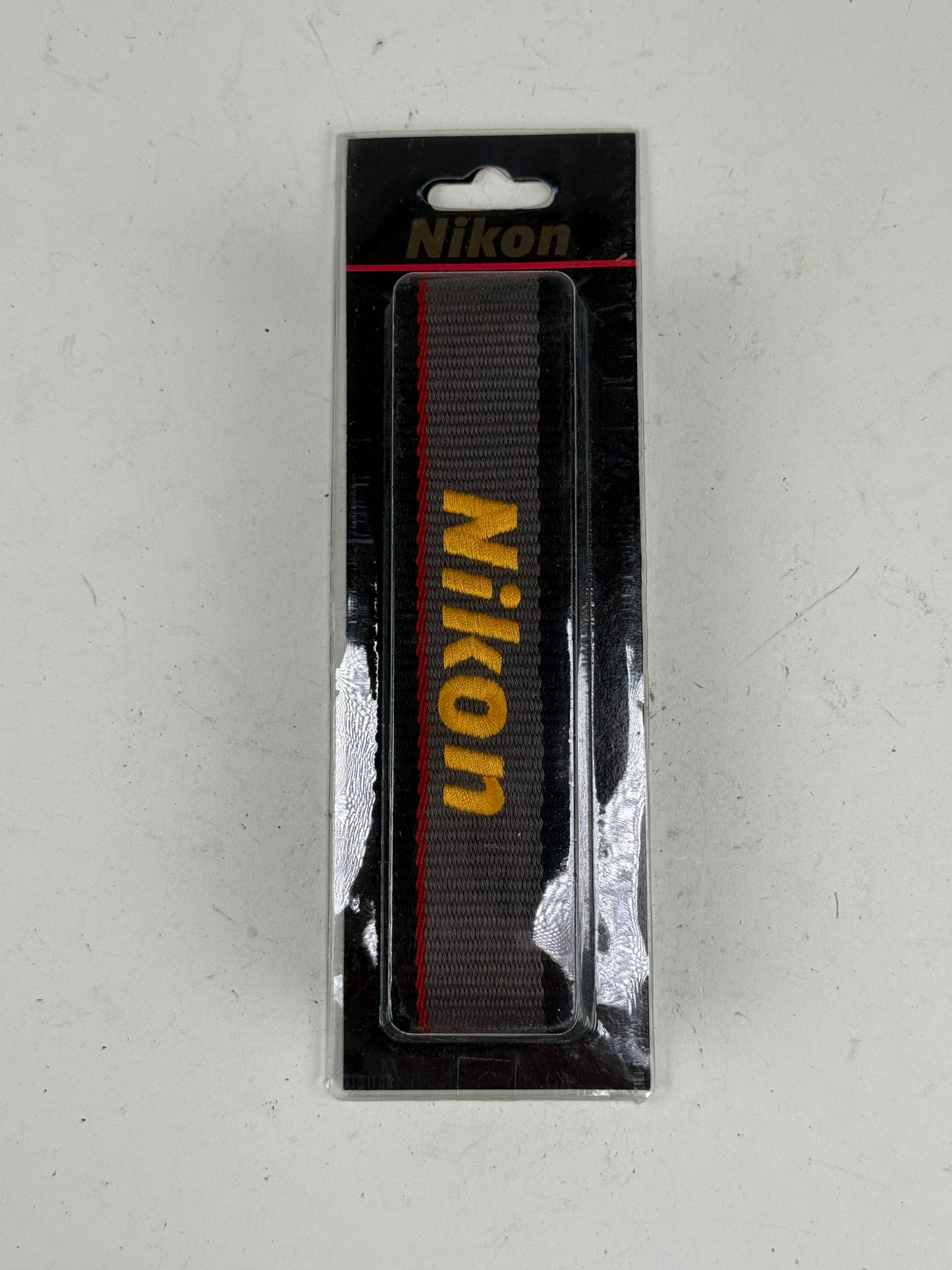 NIKON ORIGINAL VINTAGE NECK SHOULDER CAMERA STRAP YELLOW / GREY NS-1