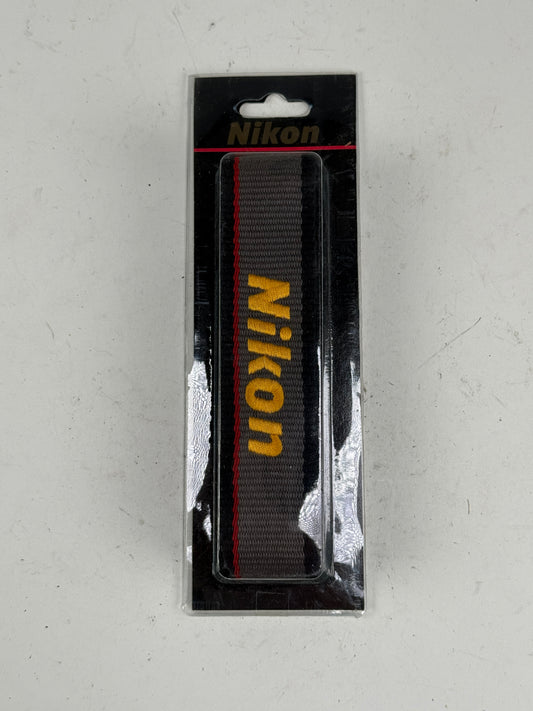 NIKON ORIGINAL VINTAGE NECK SHOULDER CAMERA STRAP YELLOW / GREY NS-1
