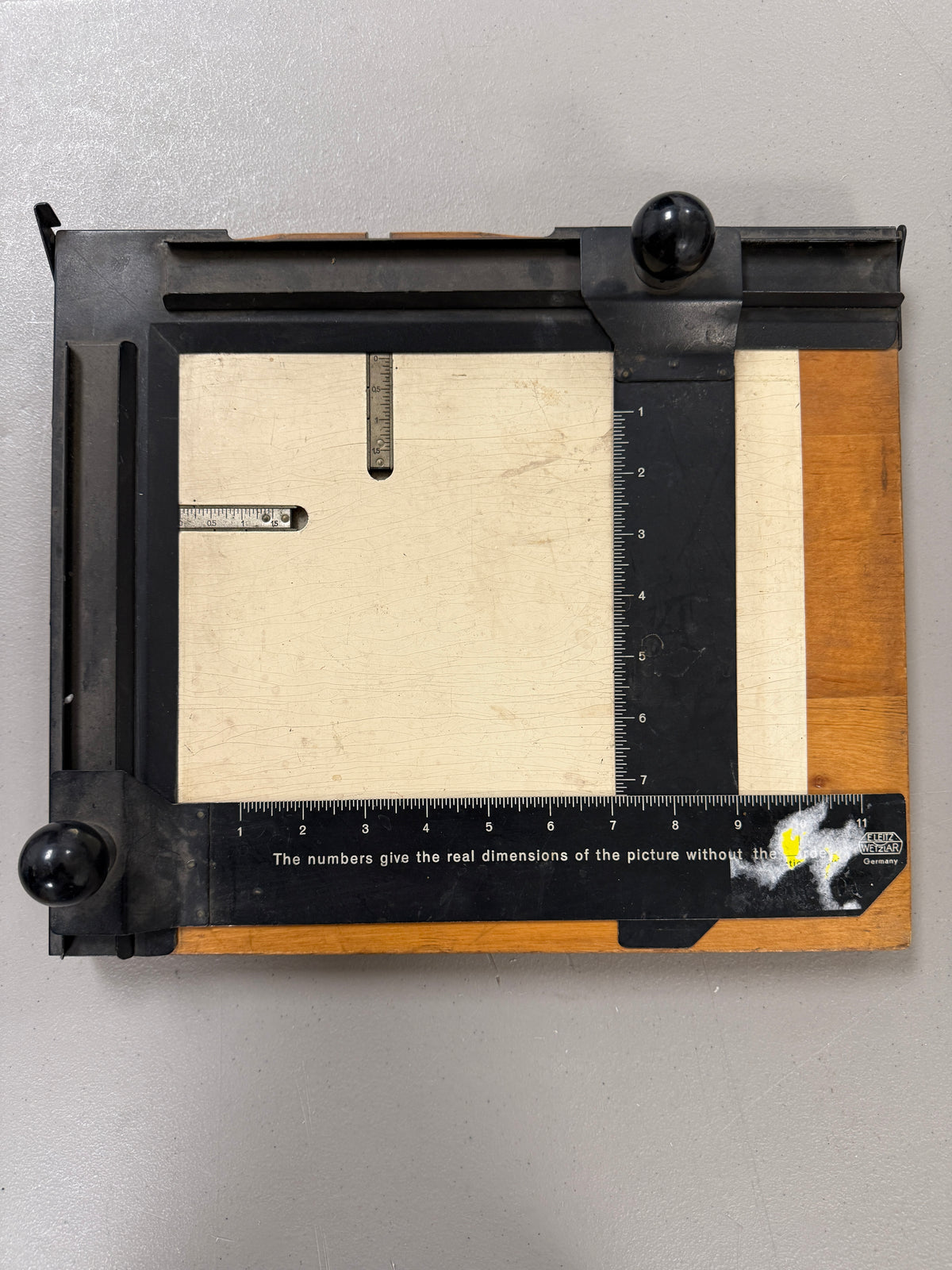 Leitz Wetzlar Leica Enlarger Easel Metal & Wood 9x11
