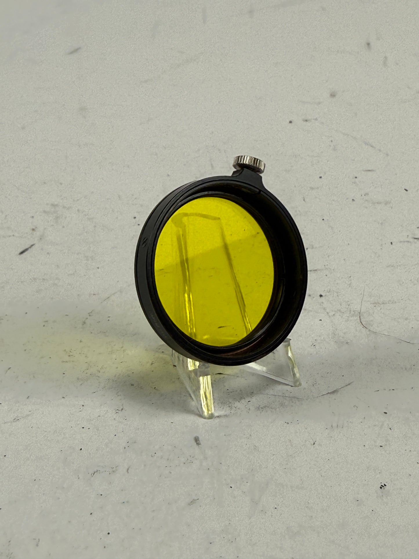 Leitz Leica Black A36 Yellow 2 Contrast Camera Lens Filter - Summitar push on 36mm