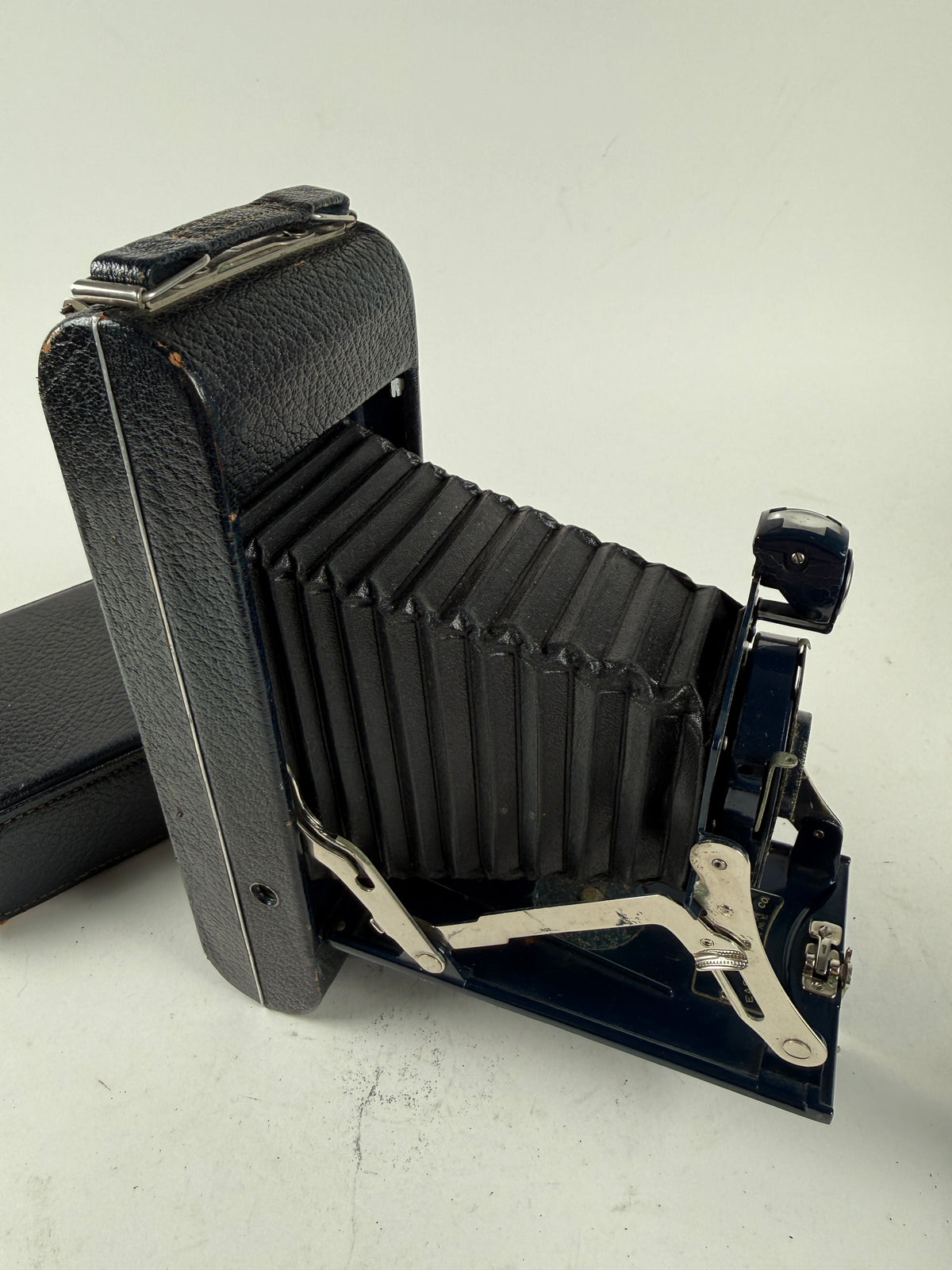 Kodak Folding Camera No 1A Series II Pocket Blue w/case
