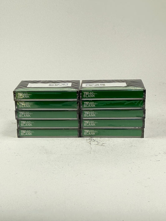 TSI 60 min minuet Blank Audio Cassette Tape (Sealed) lot of 10 tapes