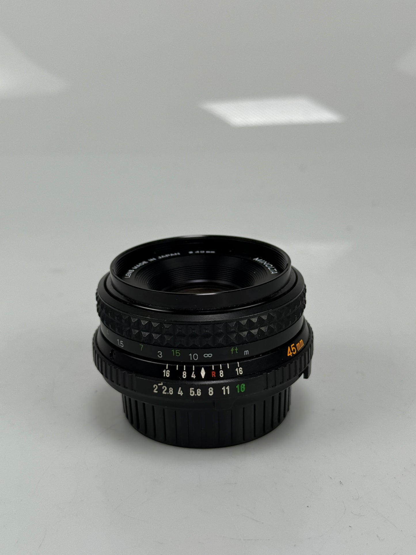 Minolta MD Rokkor-X 45mm f2 Prime lens