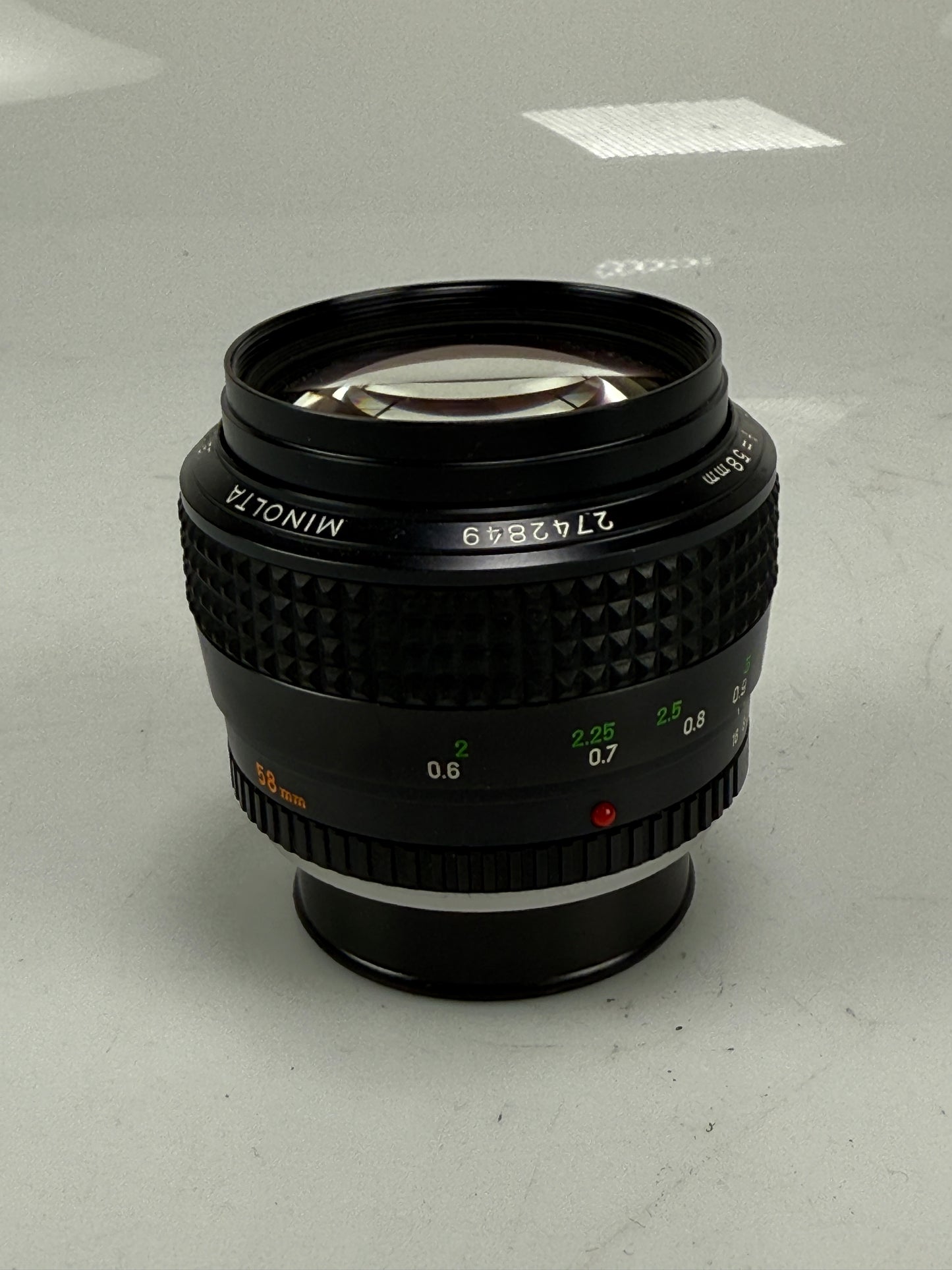 Minolta MC ROKKOR-X Late 58mm f1.2 Normal Prime MF Lens MD SR