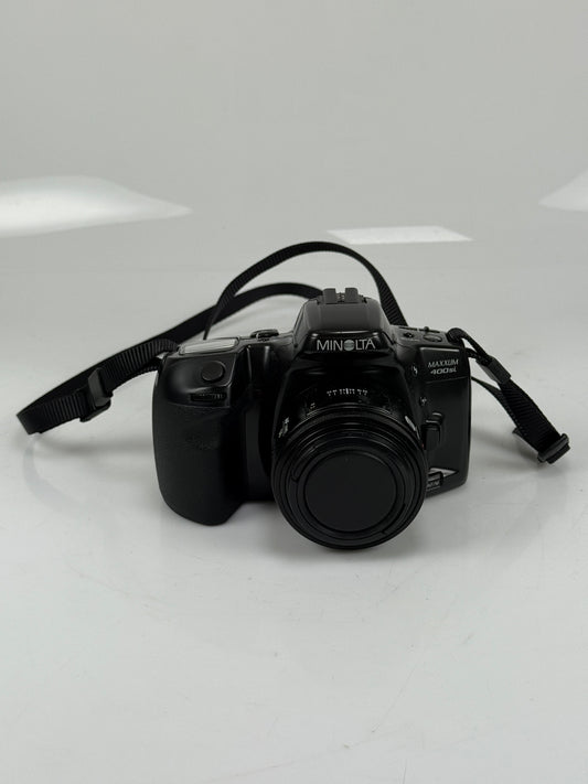 Minolta Maxxum 400si 35mm SLR Film Camera with 50mm f1.7 AF lens