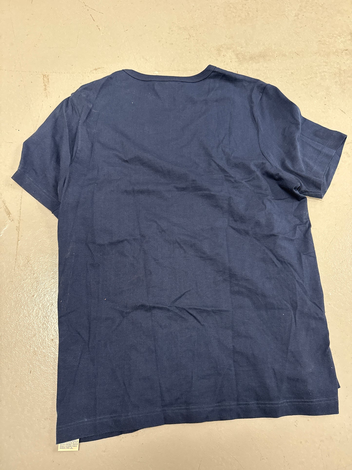 Merz B Schwanen T-Shirt Size 7 (XL) Navy Blue Loopwheeled Made in Germany