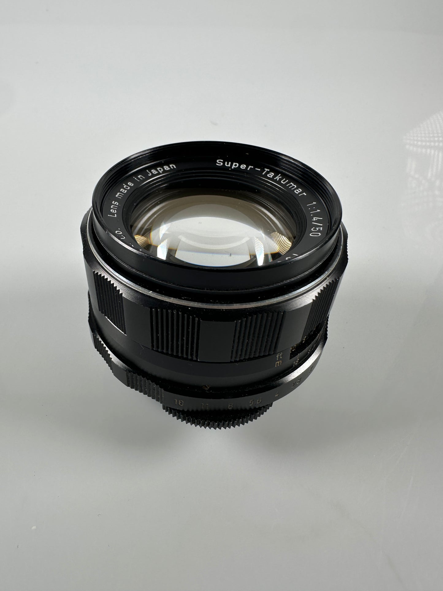 Pentax 50mm F/1.4 M42 8 elements Asahi Super Takumar Lens