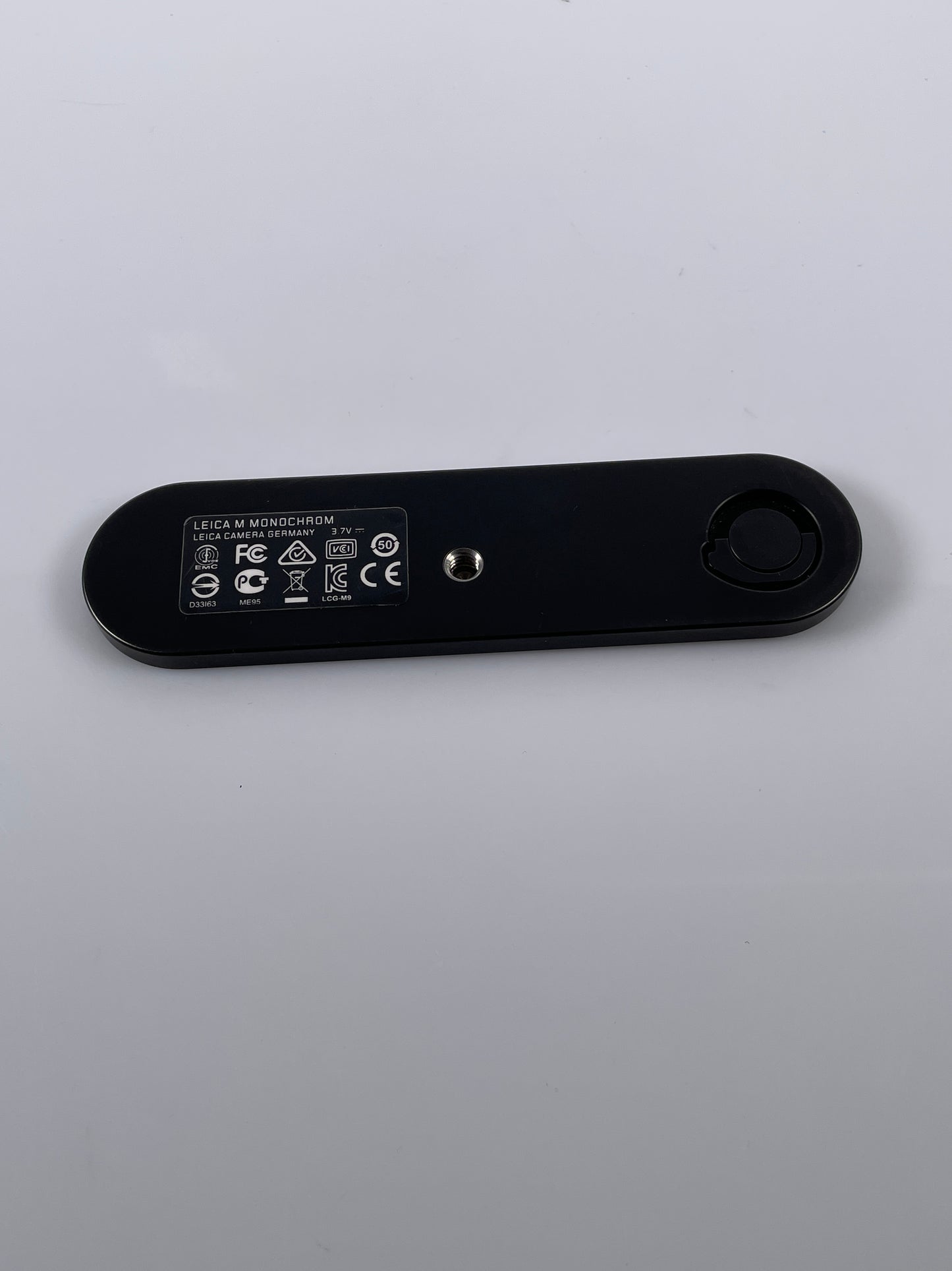 Leica Genuine M Monochrom Base Plate, Black