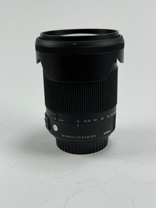 Sigma 18-300mm f/3.5-6.3 DC Macro OS HSM Contemporary Lens Canon EF
