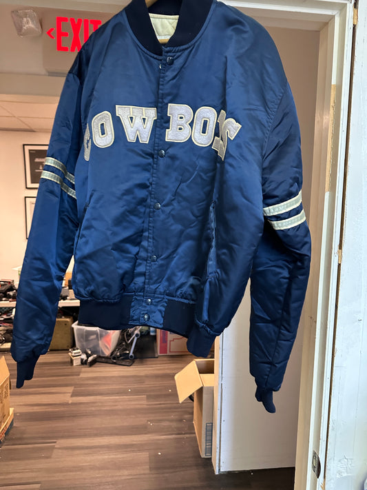 Vintage 90s Dallas Cowboys Starter  NFL Satin Jacket Adult XL Made in USA