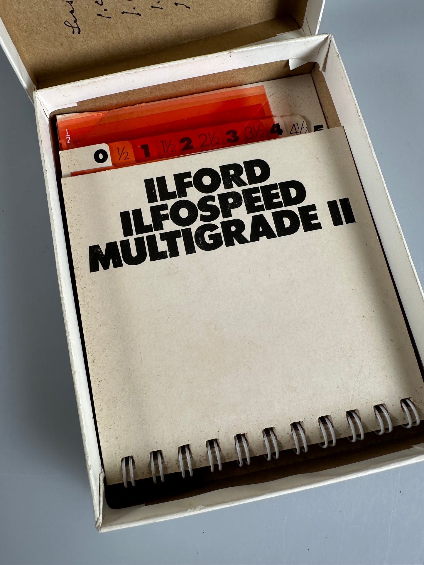 Ilford Multigrade II filter set Contrast Filters 3 1/2 x 3 1/2
