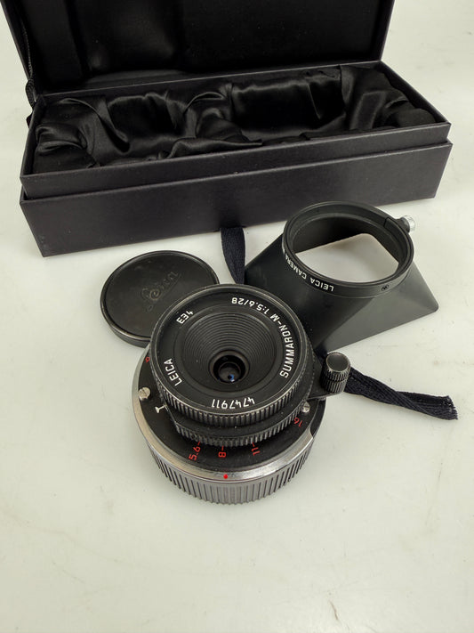 Leica 28mm F5.6 Summaron-M Matte Black chrome #11928 RARE