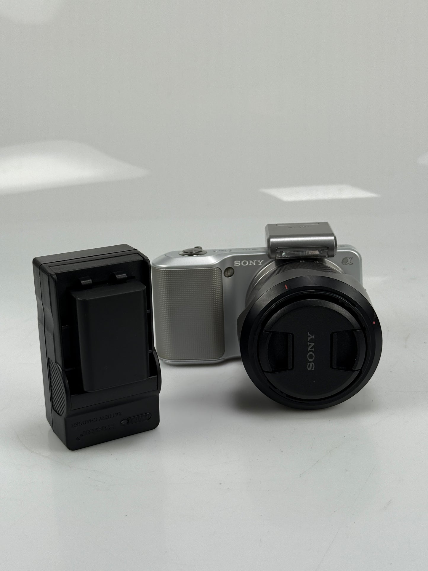 Sony Alpha NEX-3 14.2MP Digital Camera - Silver with 18-55mm OSS lens