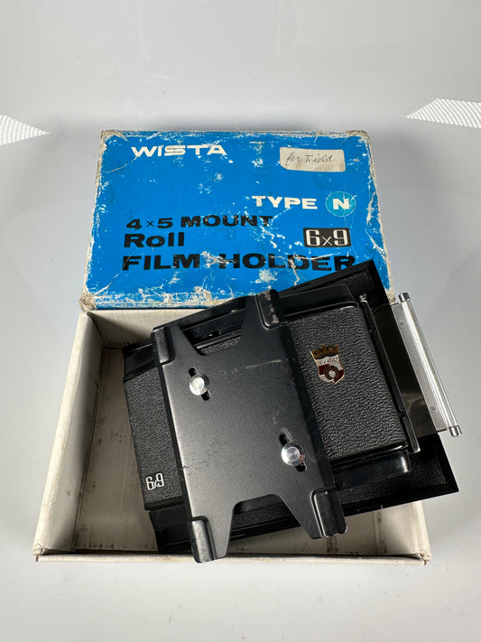 Wista 120/220 6x9 Roll Film Back 4x5 Type N