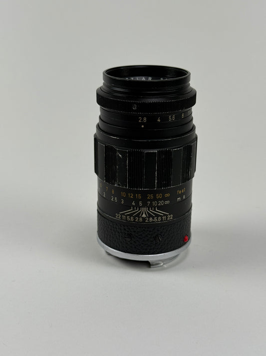 Leica 90mm f2.8 Elmarit Black M mount lens