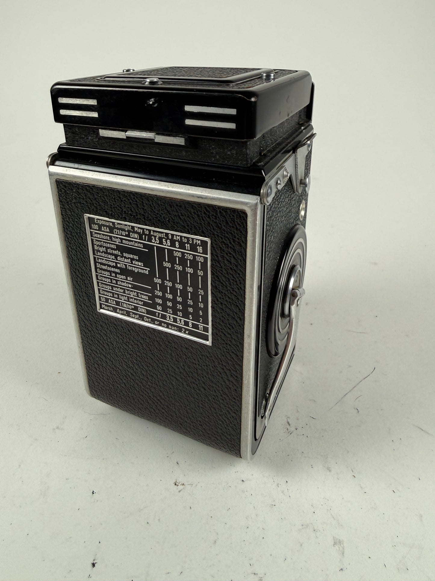 Rolleiflex 3.5A TLR Medium Format Camera w/75mm f3.5 Zeiss Opton tessar