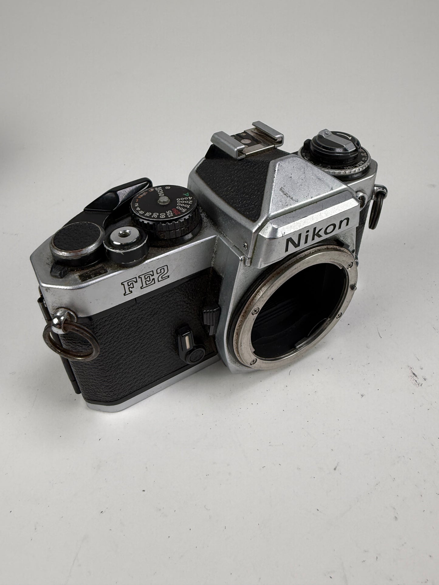 Nikon FE2 silver 35mm SLR Film Camera Body