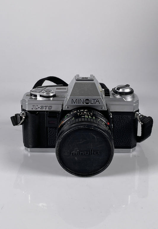 Minolta X-370 35mm SLR Film Camera w/ MD Rokkor-X 50mm f1.7 Lens