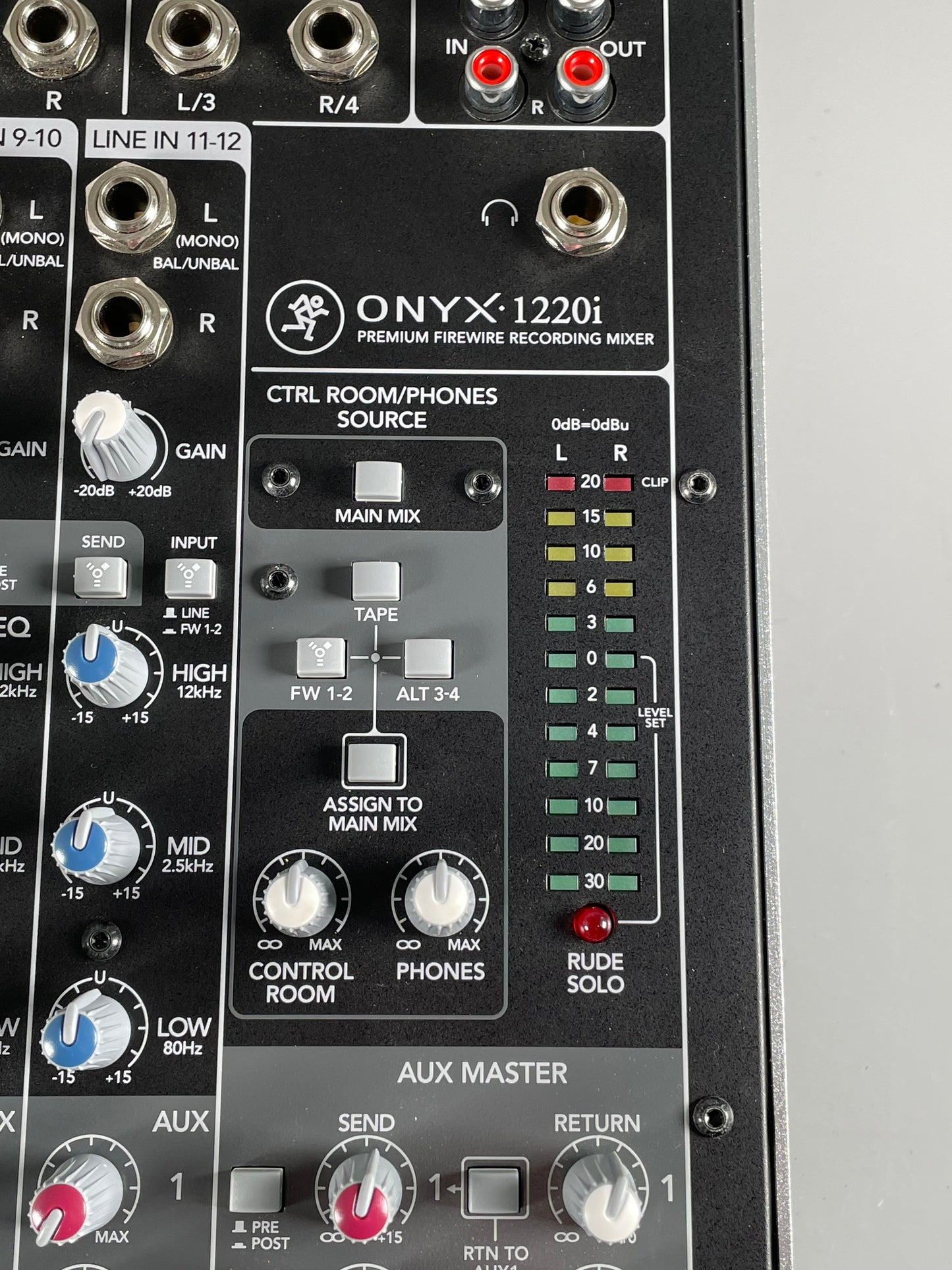 MACKIE ONYX 1220i 12-CHANNEL AUDIO MIXER FIREWIRE