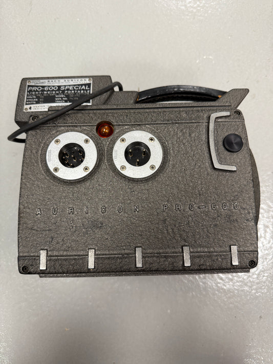 BACH Auricon Pro-600 special lightweight portable 16mm Cinema Sound Camera
