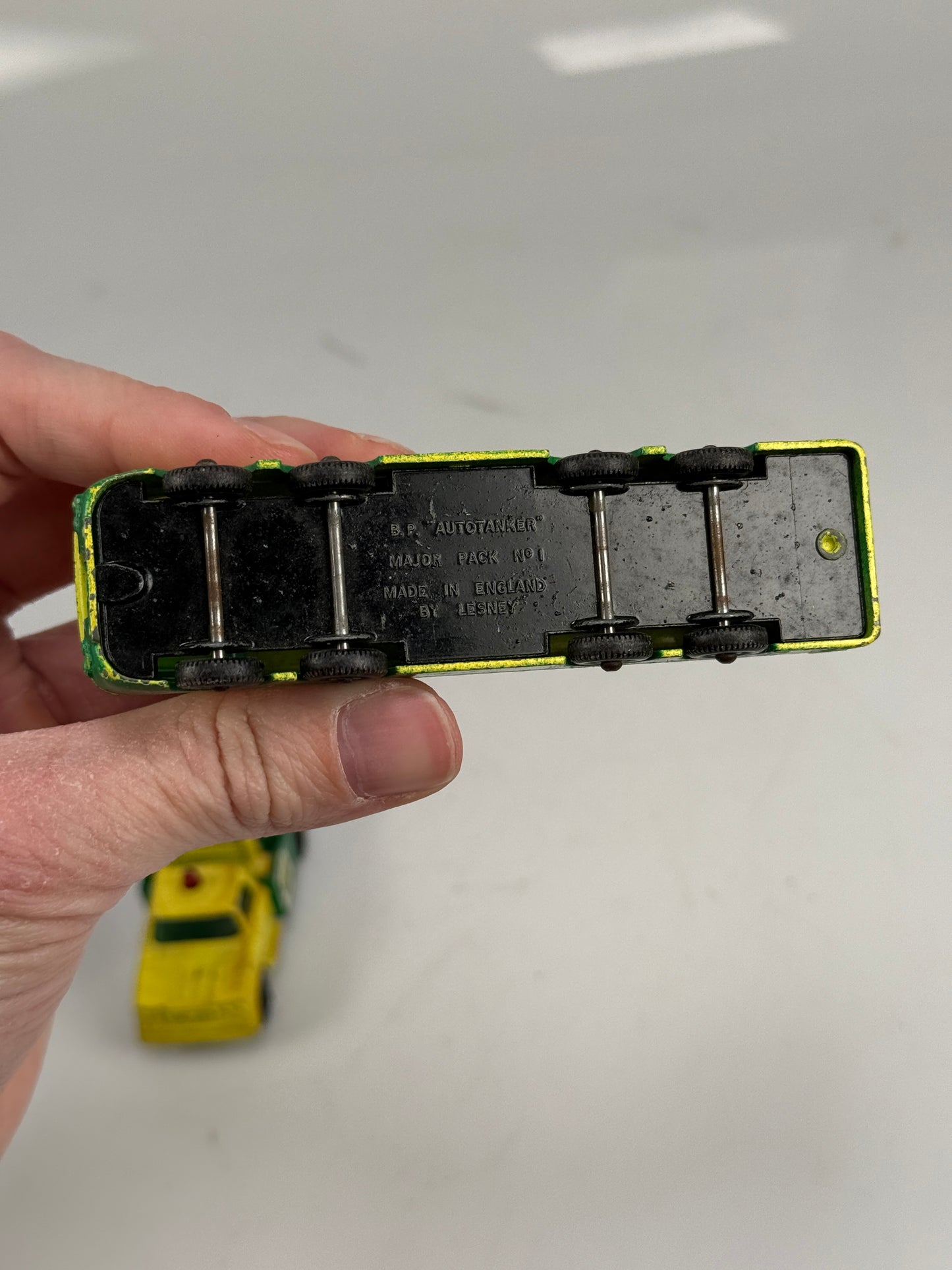 Lesney Matchbox lot of 3 toy cars BP petrol tanker 25, truck 13, autotanker