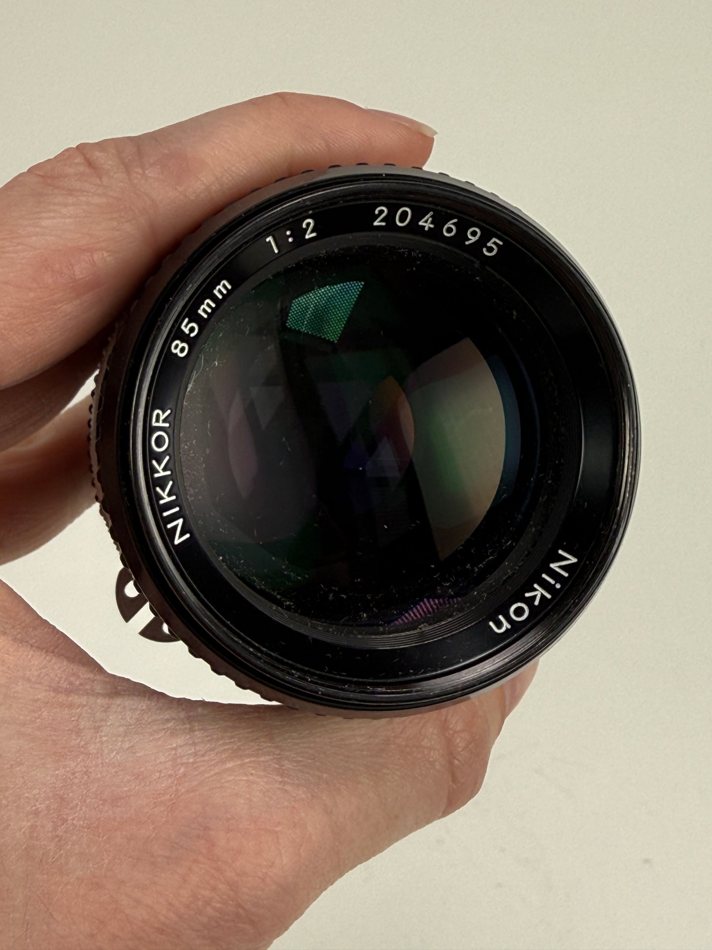 NIKON AI NIKKOR 85mm f2 Portrait MF Prime Camera Lens